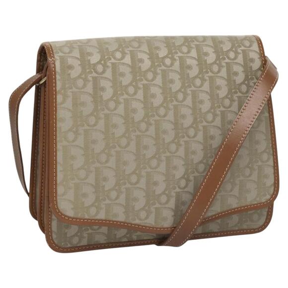 DIOR Trotter Canvas Shoulder Bag Green - Picture 1 of 14
